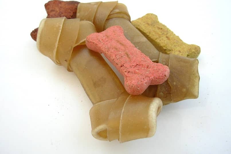 snacks para perros en forma de hueso